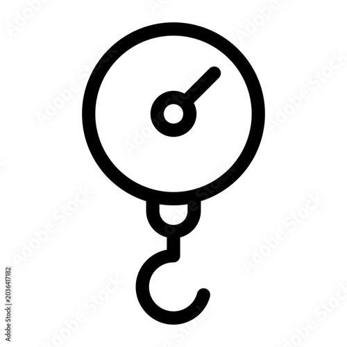 Hanging Scales Icon Simple Vector