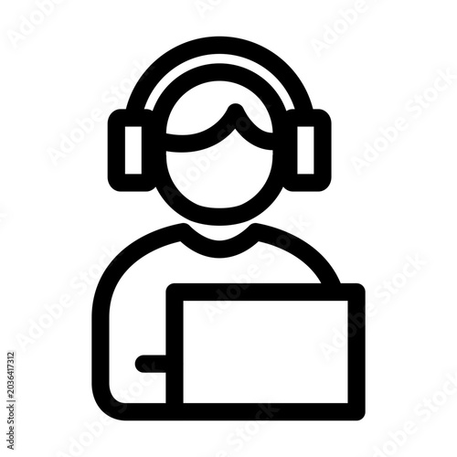 Customer Service Icon Call Center Symbol