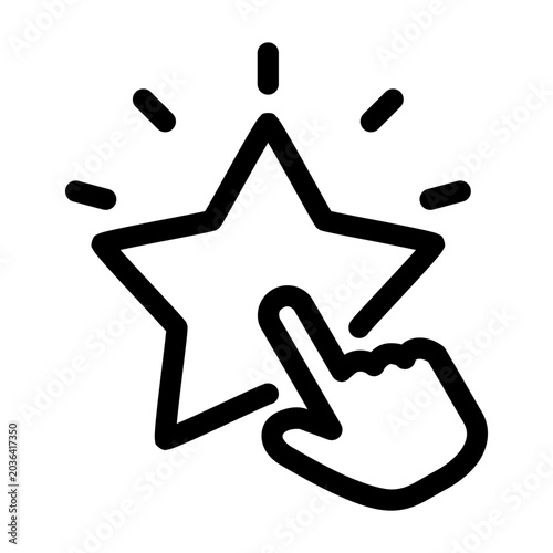 Rate Button Icon Simple Vector