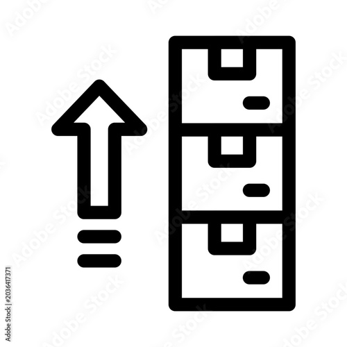 Maximum Stack of Boxes Icon