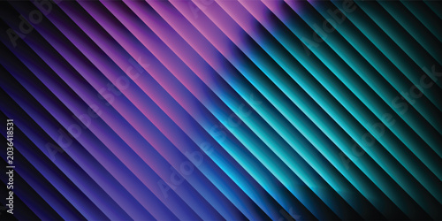 Fotografi Deep and pale blue abstract blurred gradient mesh with light lines vector backgr