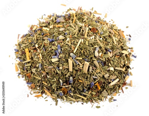 Pile of dried herbs