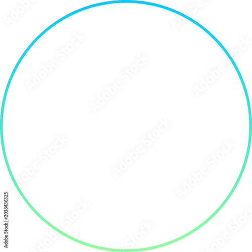 Abstract circular border design