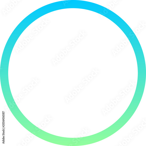 Simple circle outline transparent