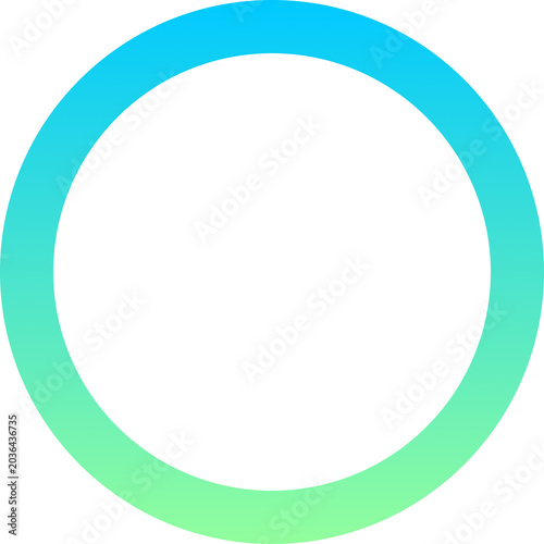 Circular gradient border element