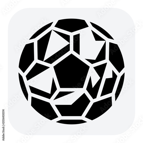 Geometry icon, solid black and white, white background, vector illustration