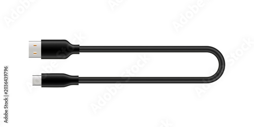 USB-Type C to USB-A cable for device connectivity and data transfer