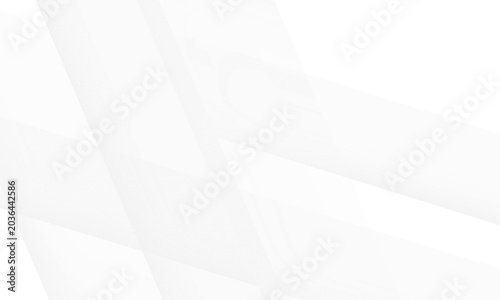 Modern Abstract white background design with layers of textured white transparent material in triangle and squares shapes. White color technology concept geometric line vector background.