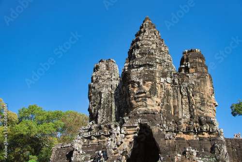 Photos South Gate of Angkor Thom in Cambodia