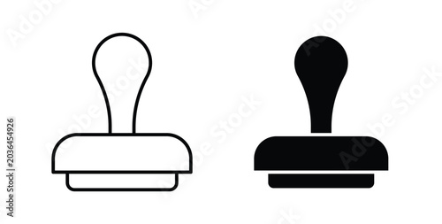 Bilde på lerret Stamp icon