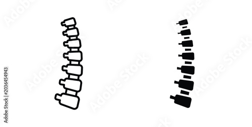 Tableau sur toile Spine icon