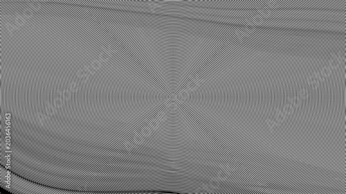 Obraz na płótnie Abstract circular moire pattern effect with high contrast black