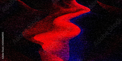 Distorted Red Blue Glitch Texture Abstract Background