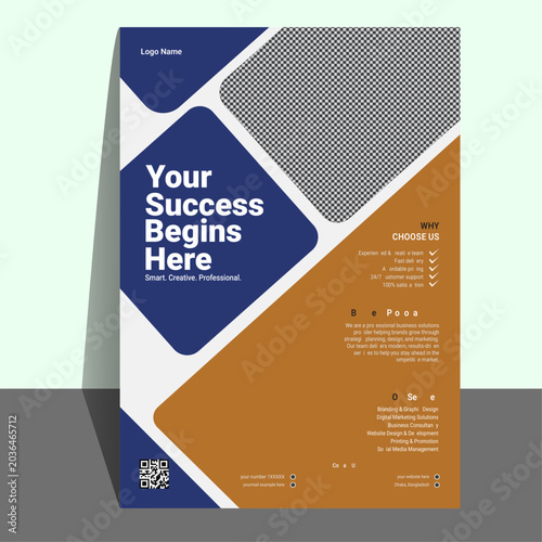 new modern flyer design