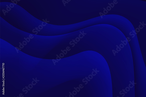 Premium deep blue abstract background with smooth flowing fluid 3D waves.