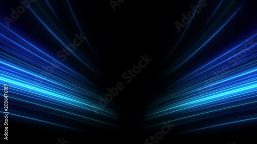 High speed blue line abstract technology background digital fiber hi tech concept. speed light line motion blur on dark background, data transfer simulation.

