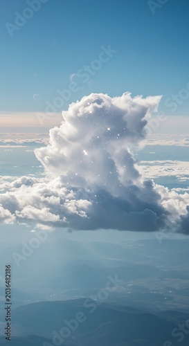 Celestial Sculpting: A Cloud's Embrace