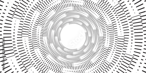 Foto Abstract geometric art with circular motif