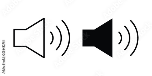 Foto volume button icon for mobile apps and websites.