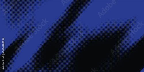 Sharp electronic music event promotion flyer with abstract sapphire stipple particles dynamic background
