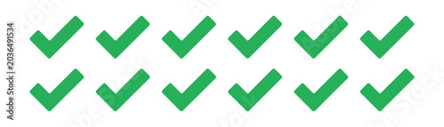 Photos Green check mark set
