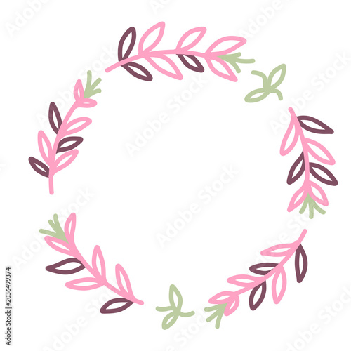 Cute botanical wreath 