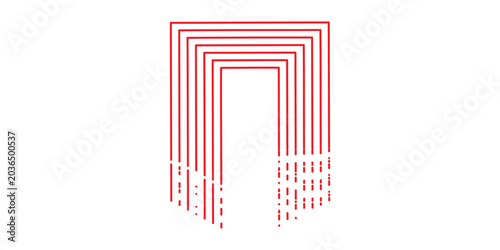 Foto Diagonal dash line texture
