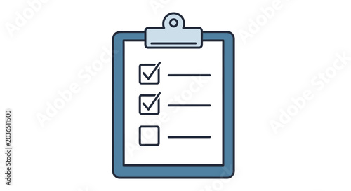 An illustration of a clipboard with checkboxes marked.