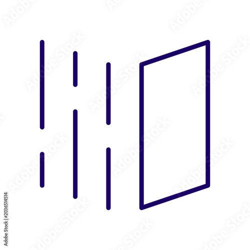 Fotografi Thin lines suggest motion or sound waves
