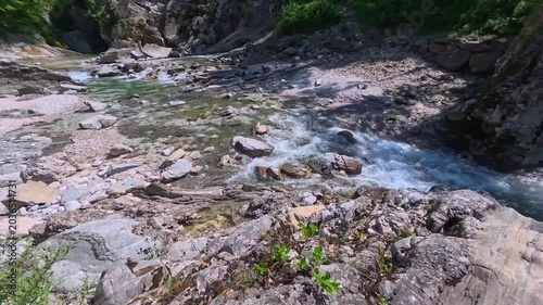 In the woods, immersed in nature. Above and below the water. Pristine nature and crystal-clear waters. Torre Torre in Friuli.