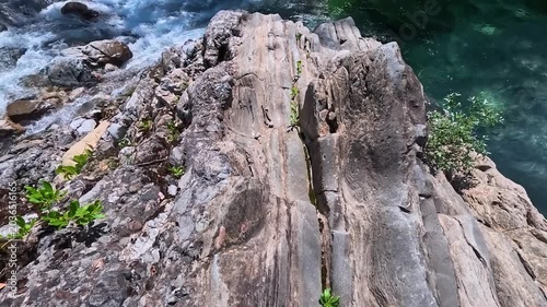 In the woods, immersed in nature. Above and below the water. Pristine nature and crystal-clear waters. Torre Torre in Friuli.
