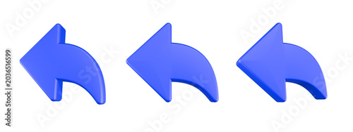Photos replay arrow icon 3d render