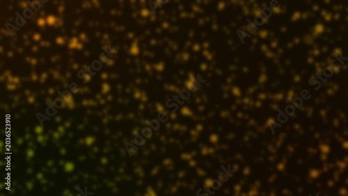 Abstract blurred particle background loop animation with floating gradient dots, seamless soft motion texture, dynamic futuristic particle backdrop for digital visual design