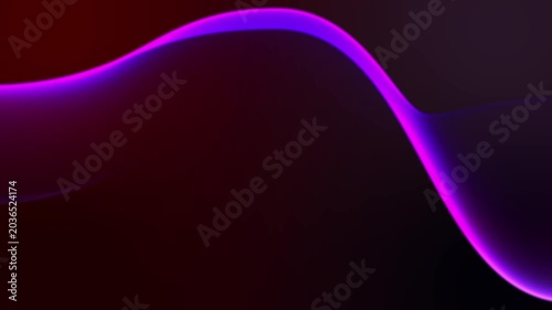 Abstract flowing wave line animation background with smooth curved motion pattern, seamless modern liquid texture loop, dynamic futuristic backdrop for digital visual design