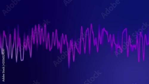 Abstract flowing wave line animation background with smooth curved motion pattern, seamless modern liquid texture loop, dynamic futuristic backdrop for digital visual design