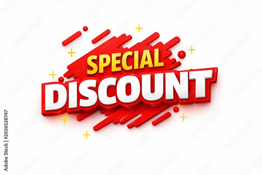 Fototapeta premium Special discount sale explosion banner with bright colors