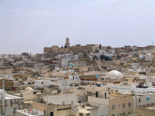 Panoramic view of the Medina of Sousse in Tunesia