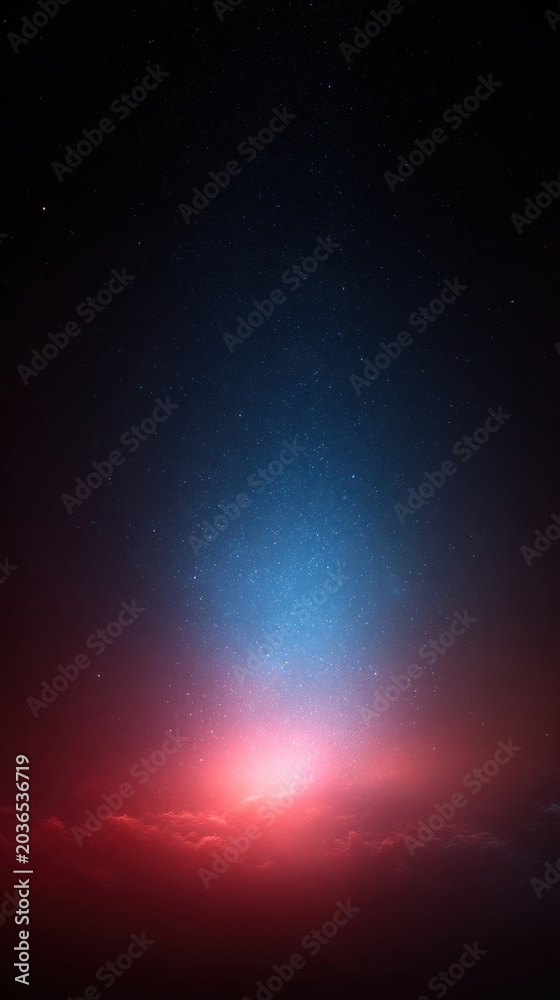 Fototapeta premium Cosmic dawn with vibrant colors. mobile wallpaper