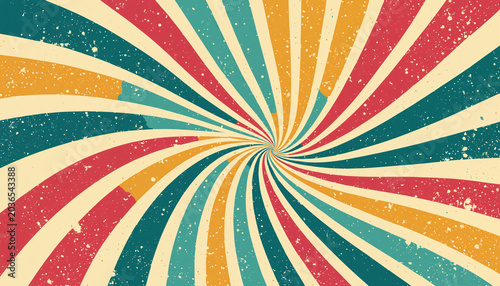 a retro swirled sunburst ba...