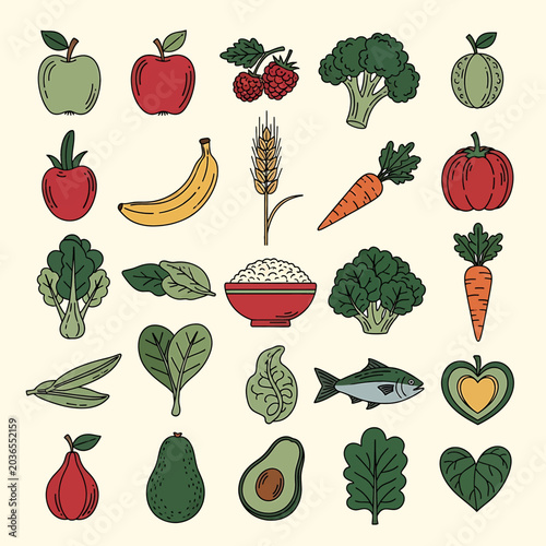 Variety of Fresh Healthy Food Options.