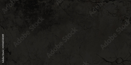 Tablou pe pânză Dark gray cracked concrete texture background with black tones and subtle marbli