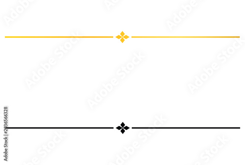 Fotografie Luxury decorative text separator – Elegant ornamental divider with clean linear
