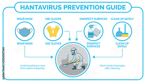 Hantavirus Prevention Safety Poster Vector_26