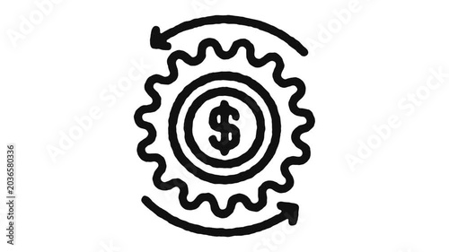 Coin Economy Dollar Icon Animation