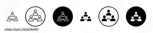 Photos Mediator icon filled flat and line versions