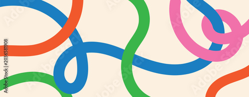abstract color line  design	