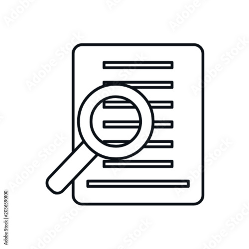 vector magnifying glass icon