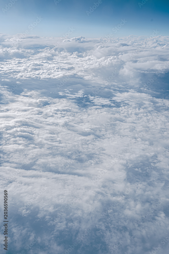 Naklejka premium 上空からの幻想的な雲