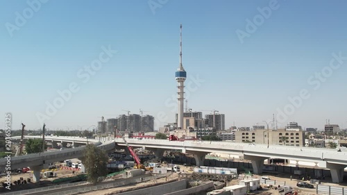Baghdad Clock Tower at Sunset