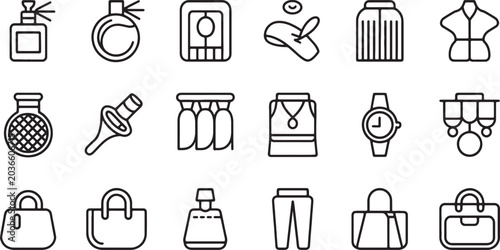 Minimalist black line of household and tools black minimalist line household tools